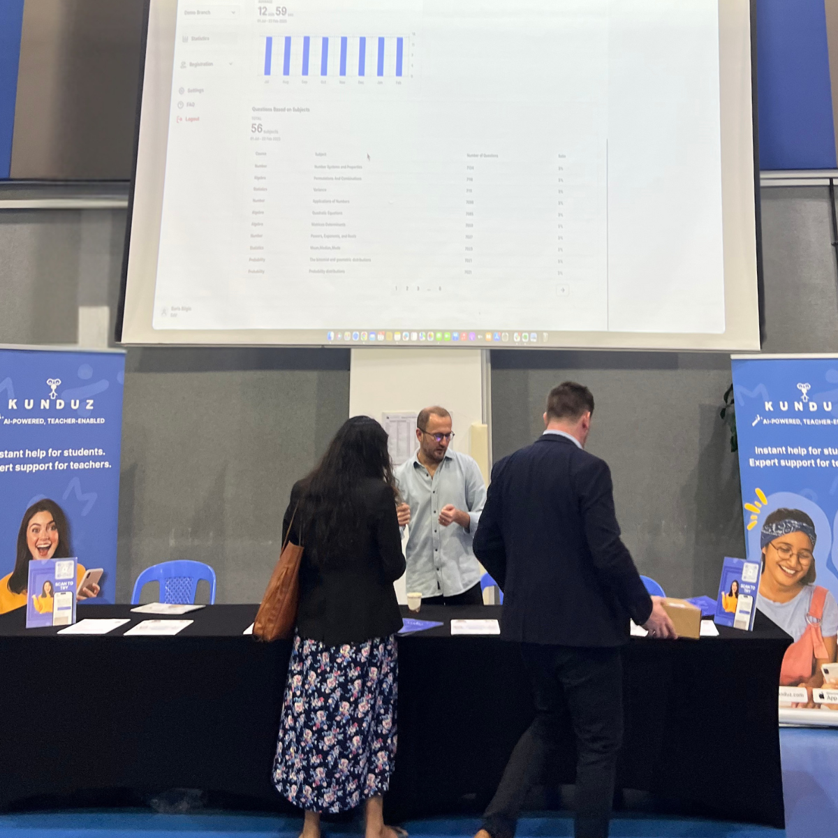 Industry partners at the STEMforAll exhibition