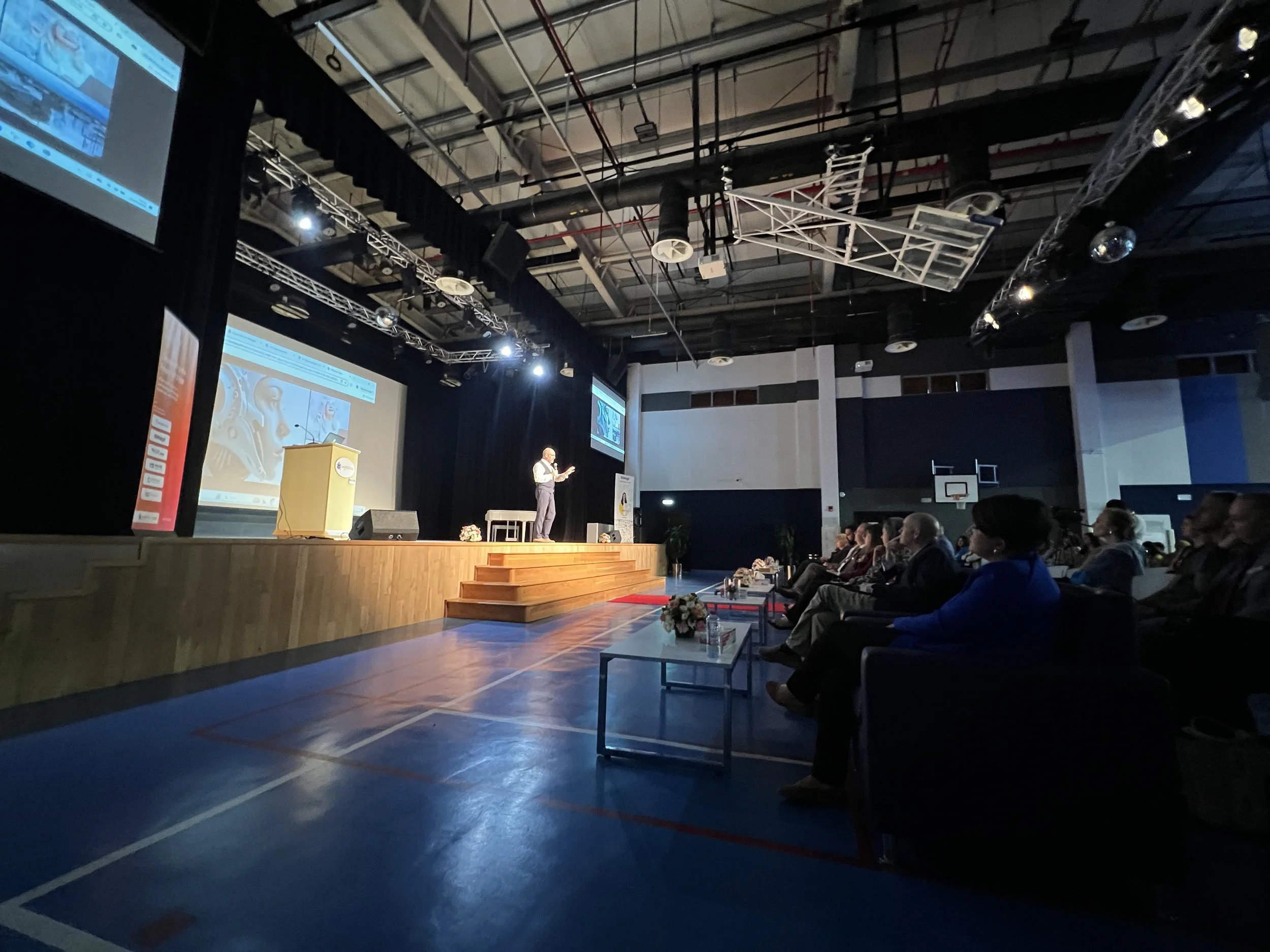 A keynote on stage at the inaugural STEMforAll